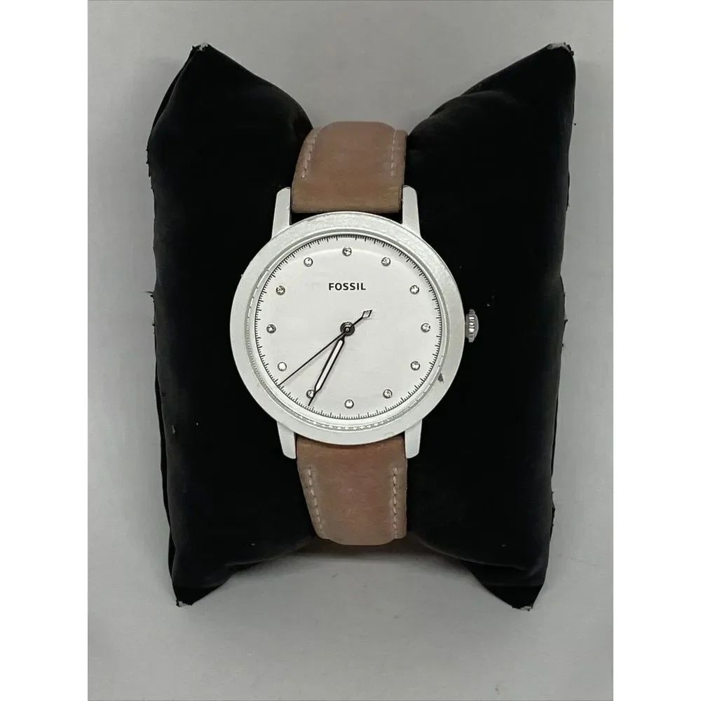 Fossil Neely ES4399 Women's Beige Leather Analog Dial Quartz Wrist Watch JK883